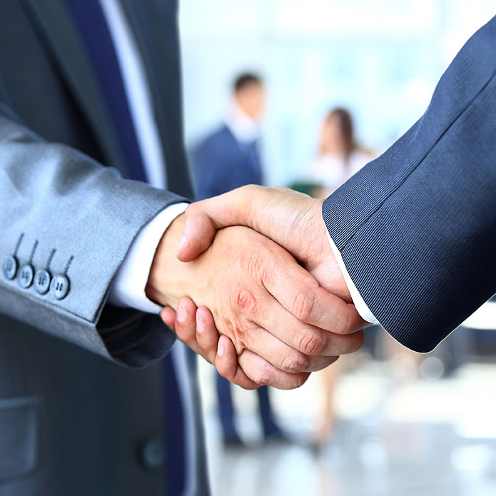Business handshake
